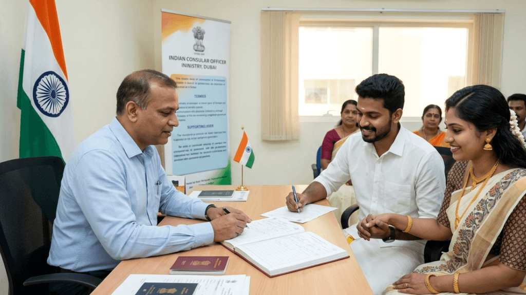 ഗൾഫ് പ്രവാസി വിവാഹ രജിസ്ട്രേഷൻ ഇന്ത്യൻ എംബസി നടപടികൾ