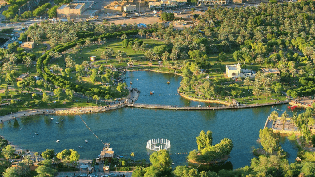 Saudi Green City Project 2026 Riyadh Park with Lake and Greenery