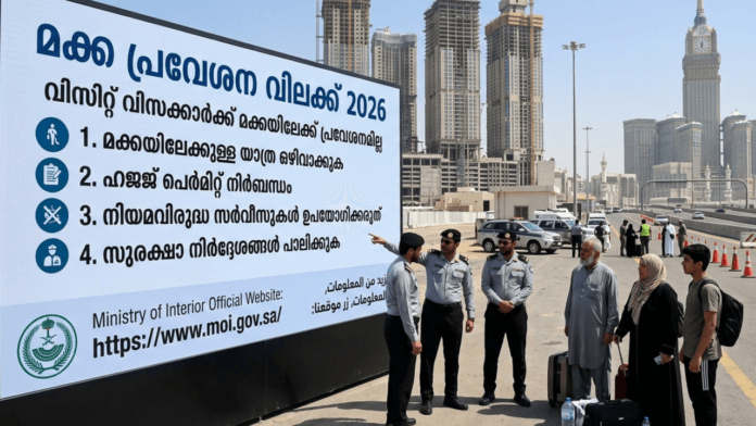 മക്ക പ്രവേശന വിലക്ക് 2026