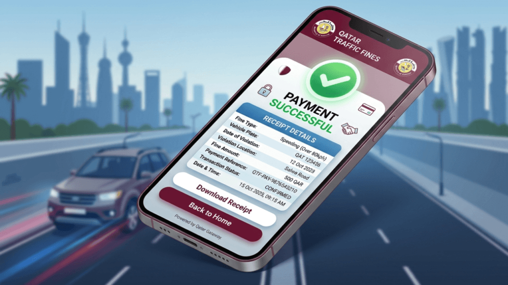 Qatar traffic fine check 