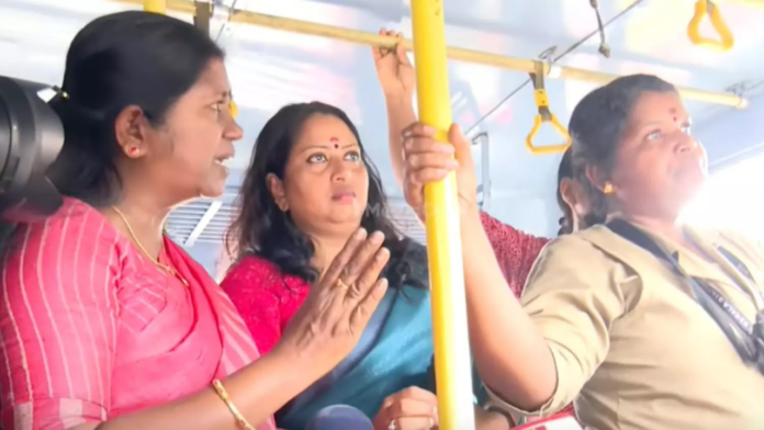 Mahila Morcha KSRTC protest