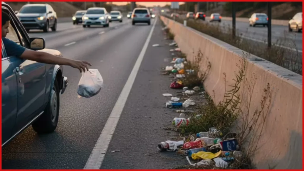 Abu Dhabi traffic fine for littering 2026