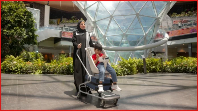 Hamad International Airport free child strollers