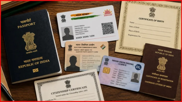 Indian Passport Citizenship Document