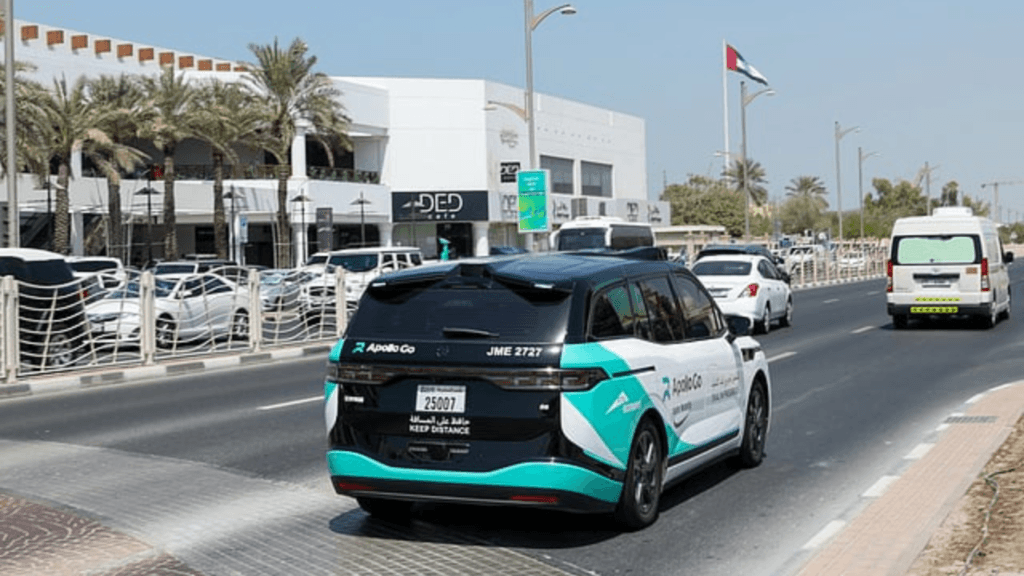 Dubai driverless taxi 