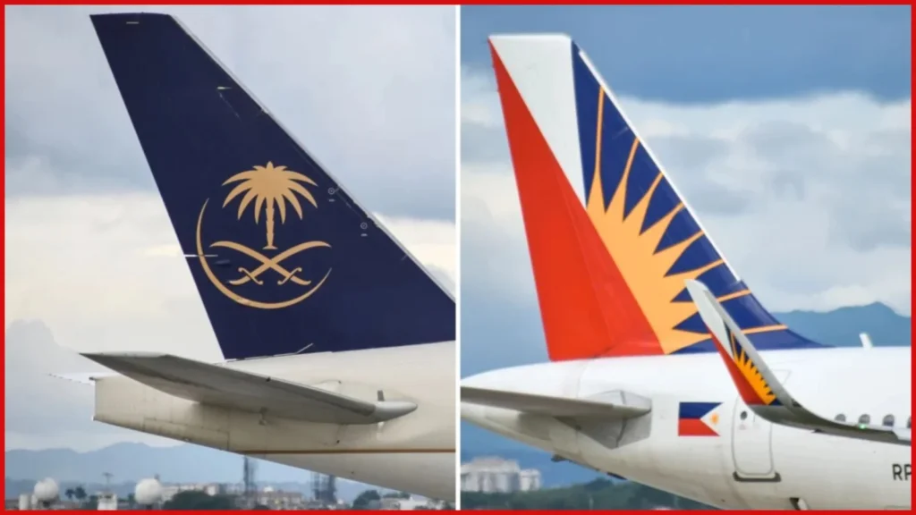 Saudia aircraft hits parked PAL plane