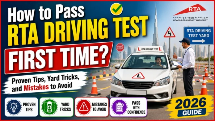 How to Pass RTA Driving Test First Time?