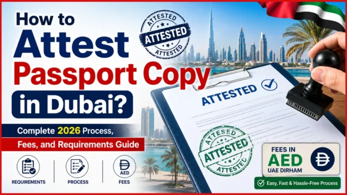 How to Attest Passport Copy in Dubai