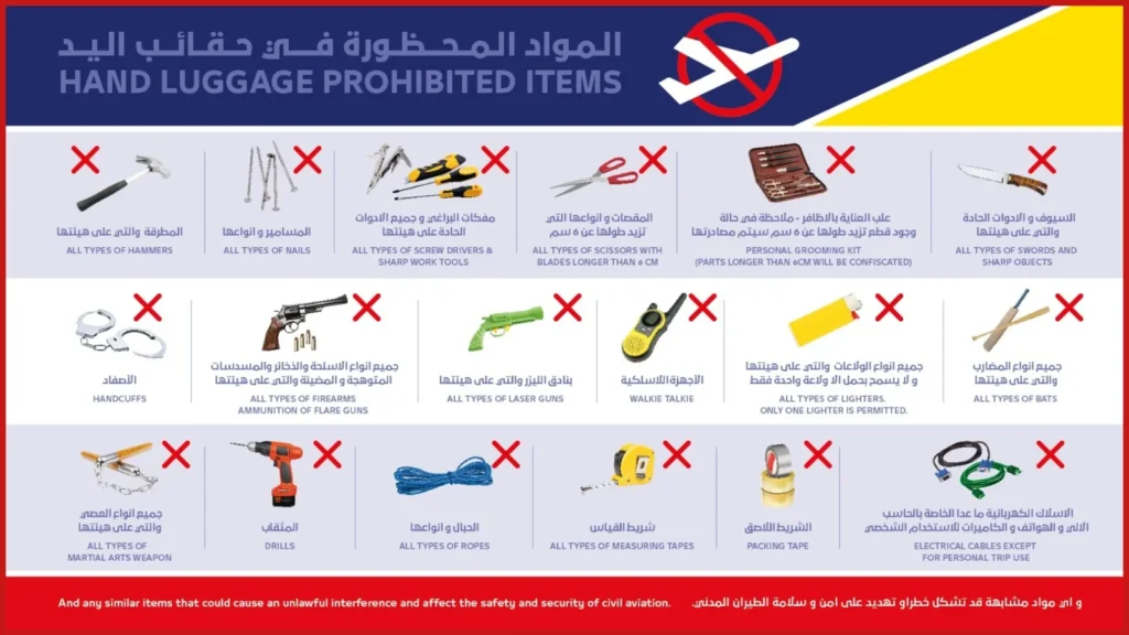Dubai Airport Banned Items
