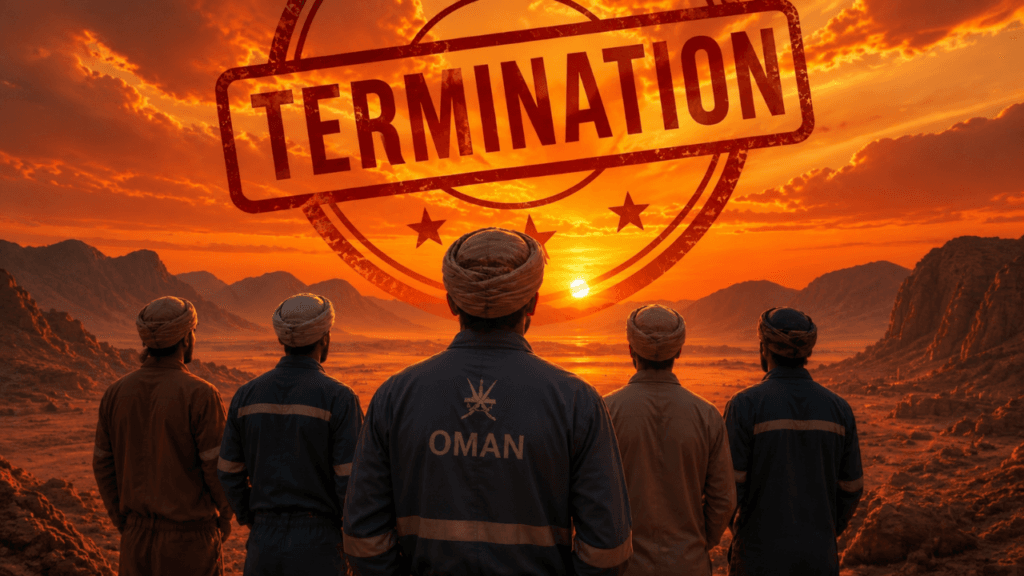 Oman labor law worker termination