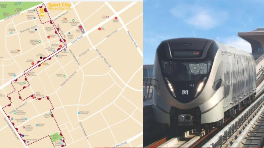 Doha Metro Metrolink M304 route