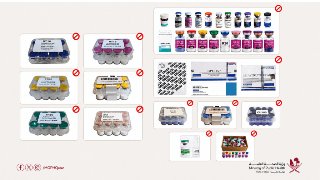 Qatar bans unlicensed peptides 