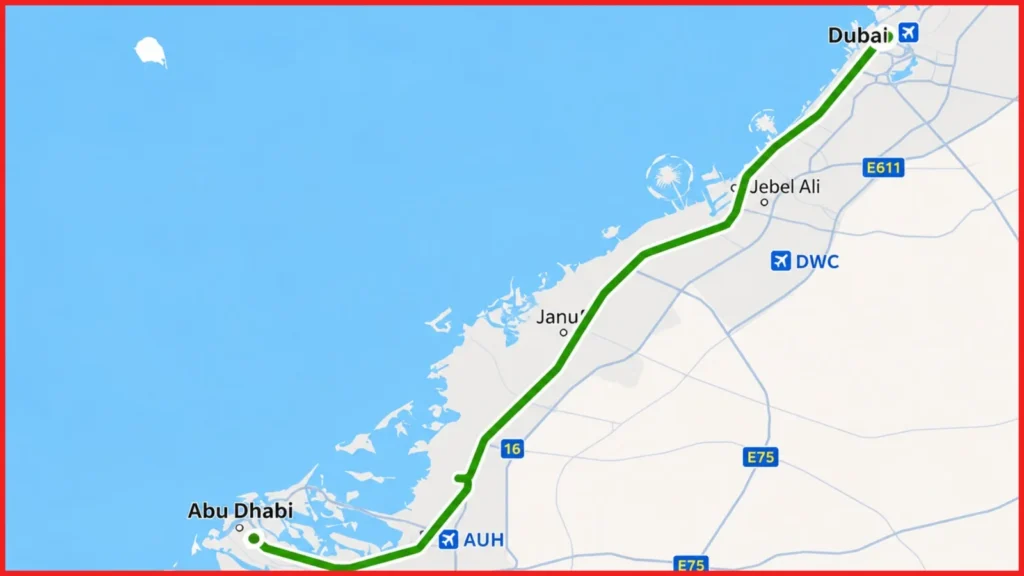 Abu Dhabi Airport to Dubai Bus Timing