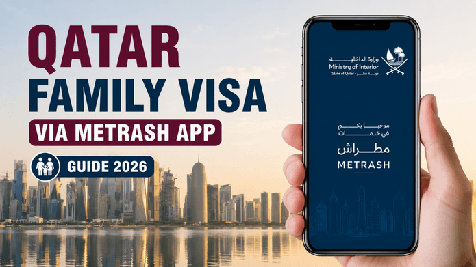apply Qatar family visa Metrash app