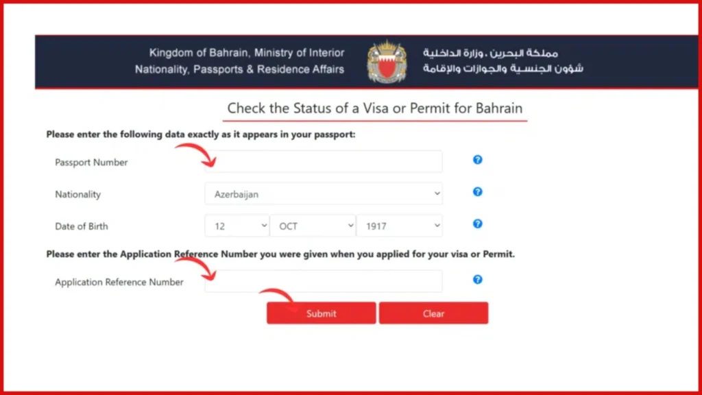 Bahrain Family Visa Documents