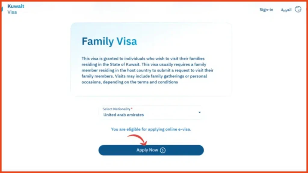 Kuwait Family Visa Online Application