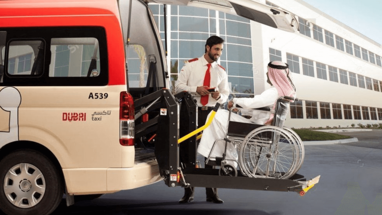 Ajman special taxis for people of determination