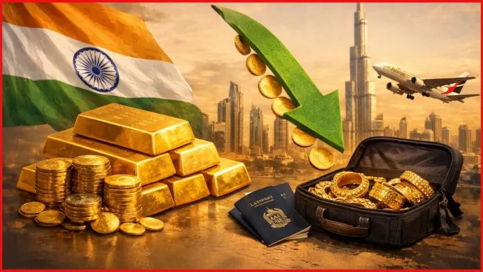 How much gold can I carry from Qatar to India tax free?